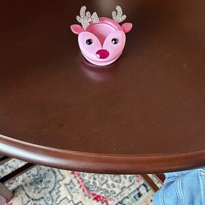 Bath & Body Works Pink Reindeer Holder with Glitter Accents